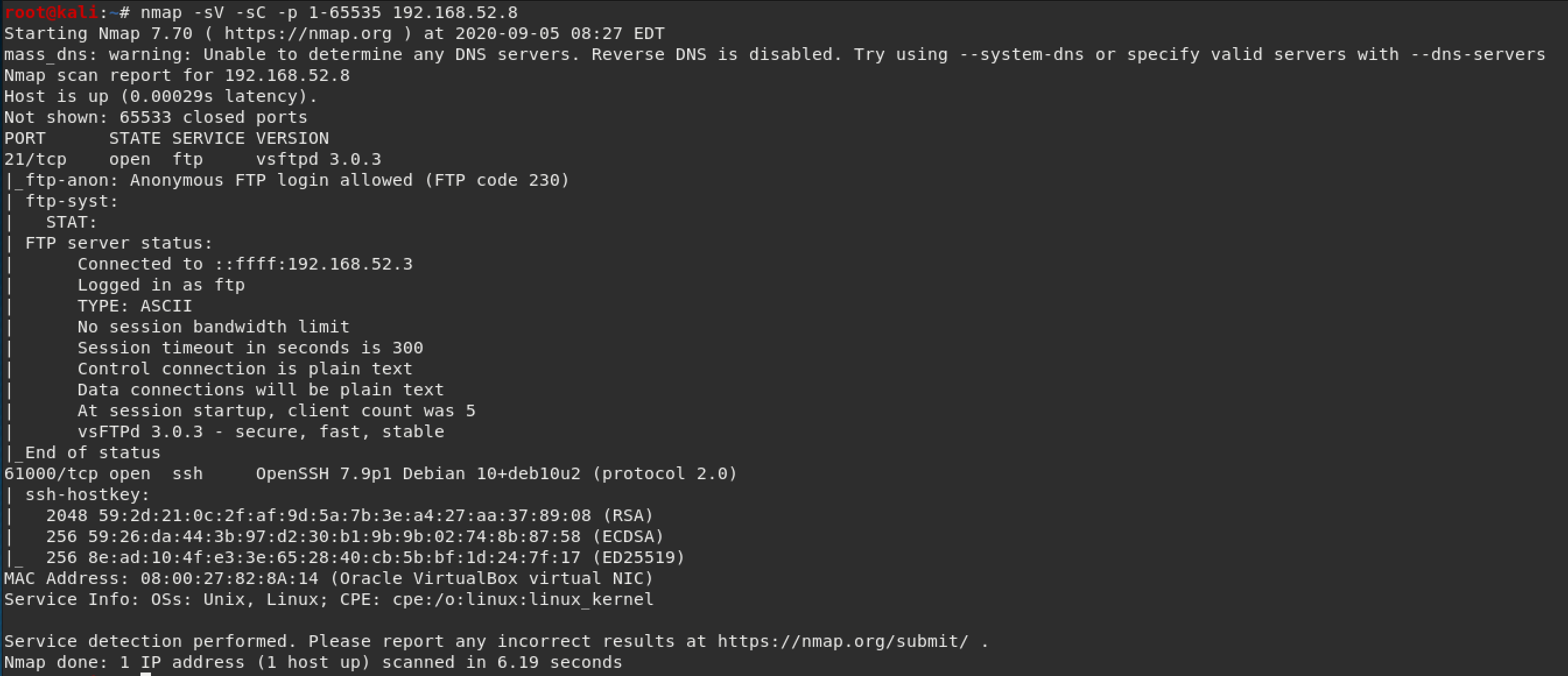 nmap scan